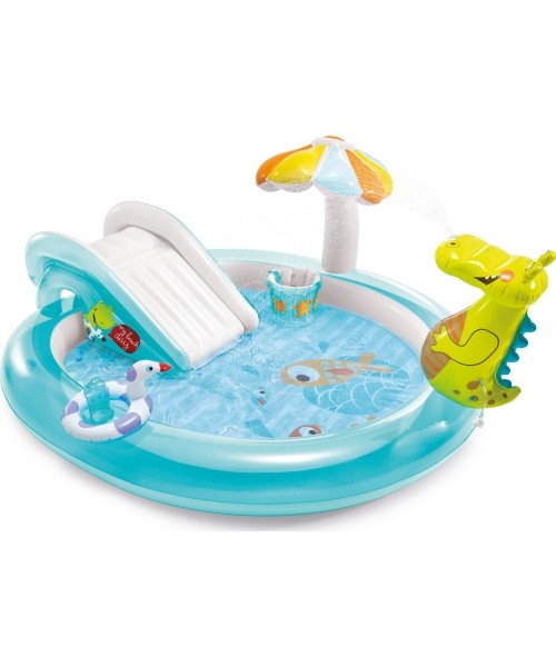 Above Ground Pools Intex: Vandens čiuožykla baseinas Intex