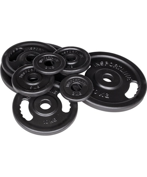 Cast Iron Olympic Weight Plate Set inSPORTline Castblack 2 – 20 kg