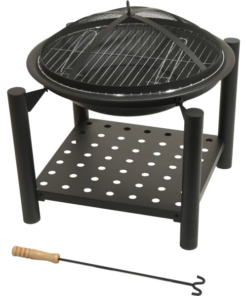 Firepits Cattara: SABATINI fireplace with grill grate and lid