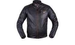 Summer leather moto jacket W-TEC Gradac - Black