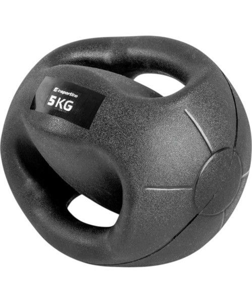 Kimštinis kamuolys su rankenomis inSPORTline Grab Me 5 kg