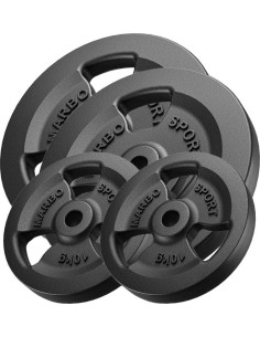 Ketaus svarmenų komplektas Marbo, 60 kg / 2x20 kg + 2x10 kg