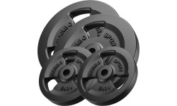Cast Iron Weights Set Marbo, 60kg / 2x20kg + 2x10kg 