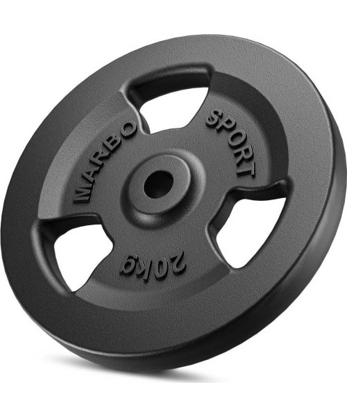 Cast Iron Weights Set Marbo, 60kg / 2x20kg + 2x10kg 