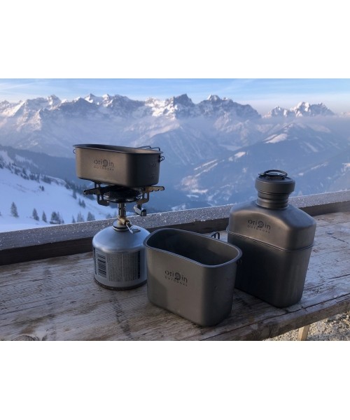 Origin Outdoors stovyklavimo puodų rinkinys „Titanium“