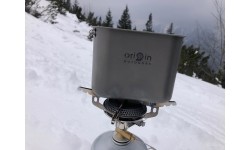 Indai Origin Outdoors: "Origin Outdoors" stovyklavimo puodų rinkinys "Titanium
