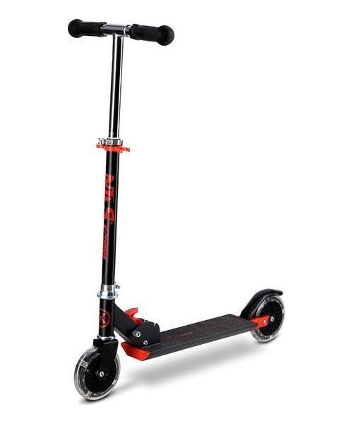 Children's Scooters Nils Extreme: HD120L JUODAI RAUDONAS MOTOROLERIS NILS EXTREME