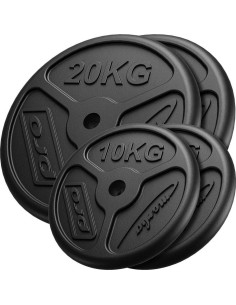 Set of Cast Iron Weights Marbo, 60kg / 2x20kg + 2x10kg