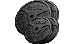 Set of Cast Iron Weights Marbo, 60kg / 2x20kg + 2x10kg