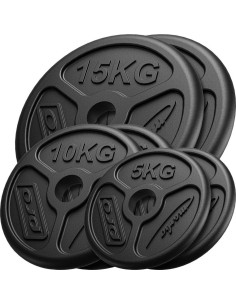 Ketaus svarmenų komplektas Marbo MW-2x15KG_2x10KG_2x5KG-OLI, 60 kg