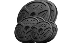 Cast Iron Weights Set Marbo MW-2x15KG_2x10KG_2x5KG-OLI, 60kg / 2x15kg + 2x10kg + 2x5kg 