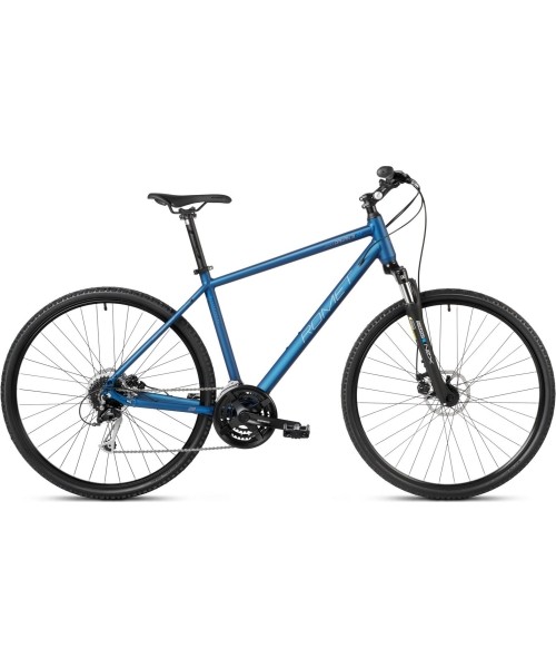 Dviračiai jaunimui ir suaugusiems Romet: Dviratis Romet Orkan 3 M 2024 dark blue-bright graphite-blue