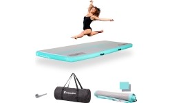 Pripučiamas gimnastikos kilimėlis inSPORTline Airstunt 300 x 100 x 10 cm, baltas