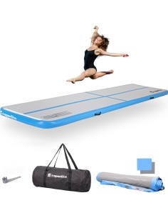 Inflatable Exercise Mat inSPORTline Airstunt 400 x 100 x 10 cm White