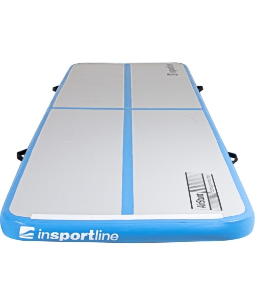 Pripučiamas gimnastikos kilimėlis inSPORTline Airstunt 400 x 100 x 10 cm, baltas