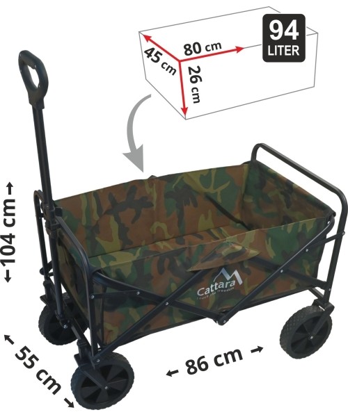 TROGIR ARMY Folding Camping Trolley