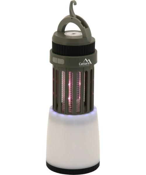 Insect Trap Lamps Cattara: Flashlight PLUM retractable rechargeable + insect catcher