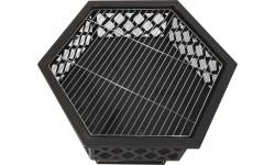 HEXAGON copper patina fireplace with lid