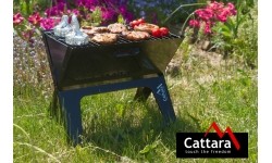Foldable charcoal grill PIRAN 28x43cm