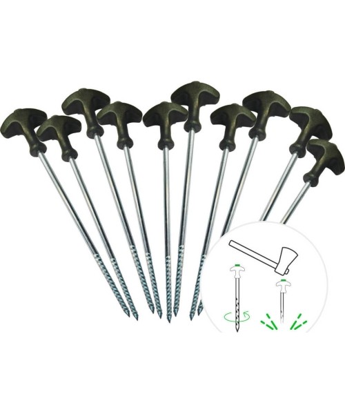 Skėčiai ZFish: ZFISH Bivvy kuoliukų rinkinys 25cm/10vnt.