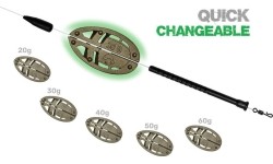 ZFISH Method Feeder rinkinys ZFX 30, 40 g + forma