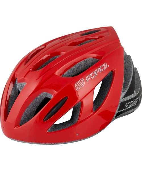 Aksesuarai bei priedai dviračiams : Šalmas FORCE Swift 54-58cm S-M (raudona)