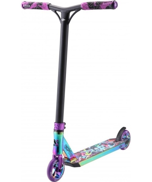 Children's Scooters : Sacrifice Flyte 100 Neochrome Purple Grafitti trike scooter