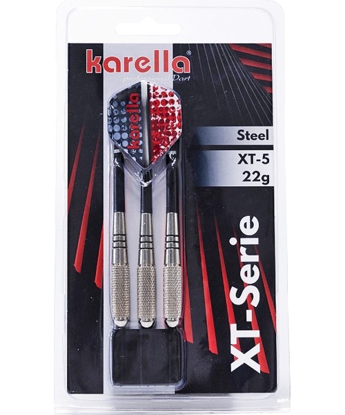 Darts : Karella XT-5 plieninės strėlės 22 gramai