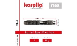 Smiginio strėlytės : Karella XT-4 plieninės strėlės 22 gramai