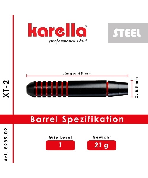 Smiginio strėlytės Karella XT-2 steel tip 21 g