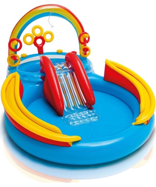 Children's Pools Intex: Vandens žaidimų aikštelė-baseinas Intex, su čiužykla, 57453