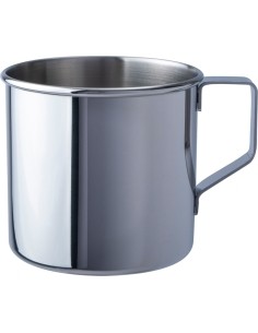 BasicNature Stainless steel mug 'Zebra'