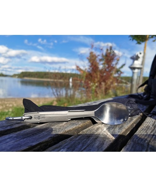 Origin Outdoors Vokietijos armijos stalo įrankiai „Titanium“