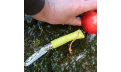 Opinel Colorama 07 inox j.green knife with thong