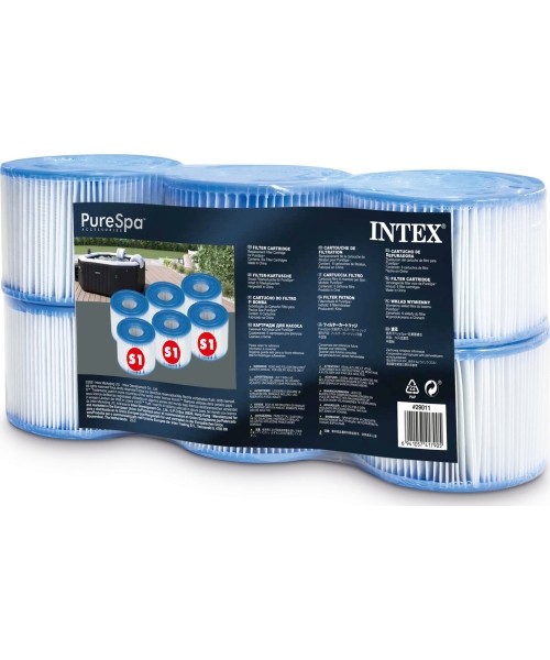 Towables Jobe Intex: S1 filtrų rinkinys 6vnt Pure SPA rinkinys INTEX 29011