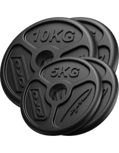 Ketaus svarmenų komplektas Marbo, 30 kg / 2x10 kg + 2x5 kg