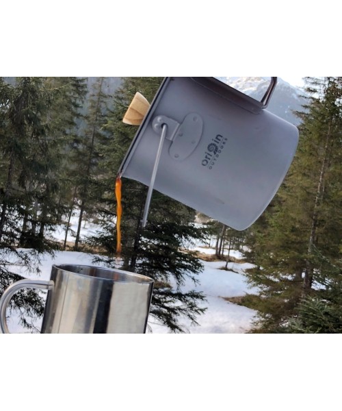 Origin Outdoors kavinukas French Press 3 in 1 „Titanium“