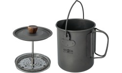 Origin Outdoors kavinukas French Press 3 in 1 „Titanium“