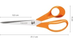 Lauko indai Fiskars: "Fiskars" universalios 21 cm žirklės