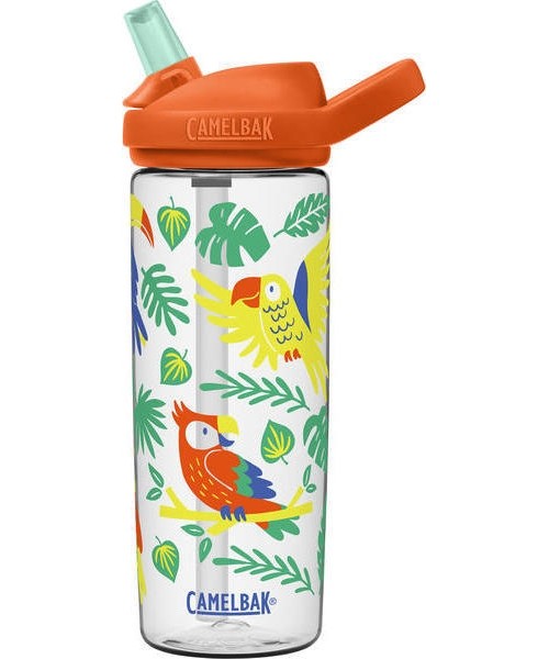 Gertuvės ir puodeliai CamelBak: eddy+ Kids 0,6L Tropiniai paukščiai