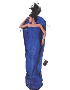 Miegmaišio įdėklas MummyLiner Cocoon, šilkinis, ultramarininis mėlynas