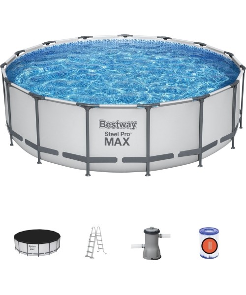 Viršžeminiai baseinai Bestway: Stovas baseinui 15 pėdų 457x122 cm SteelPRO BESTWAY