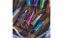 Opinel Colorama 06 inox gray grab knife with thong