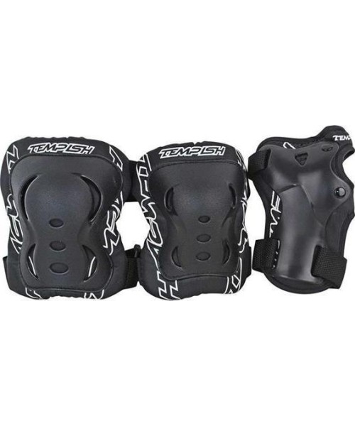 Gloves & Helmets & Accessories Tempish: Tempish FID 3 set of protectors knees elbows wrists Black Size S
