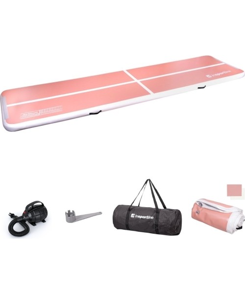 Inflatable Mats inSPORTline: Inflatable Exercise Mat inSPORTline Airstunt 500 x 100 x 10 cm Coral Pink w/ Electric Pump