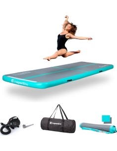 Inflatable Exercise Mat inSPORTline Airstunt 500 x 100 x 10 cm Gray w/ Electric Pump