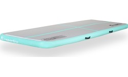 Pripučiamas gimnastikos kilimėlis inSPORTline Airstunt 300 x 100 x 10 cm, baltas, su elektriniu siurbliu