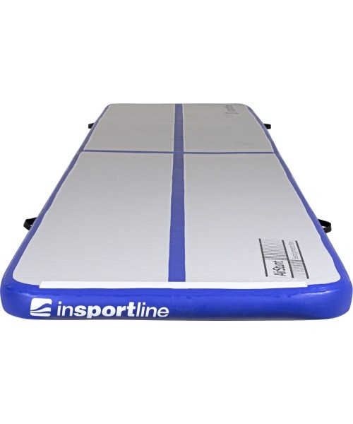 Inflatable Exercise Mat inSPORTline Airstunt 500 x 100 x 10 cm White w/ Hand Pump