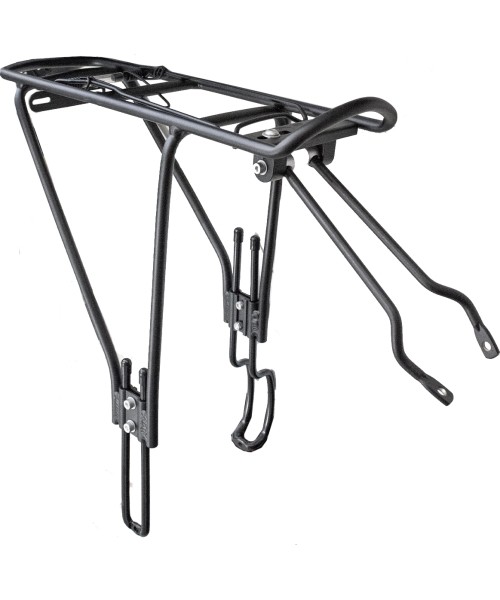 Gloves & Helmets & Accessories : Luggage rack HYL39 22-28", aluminium (black)