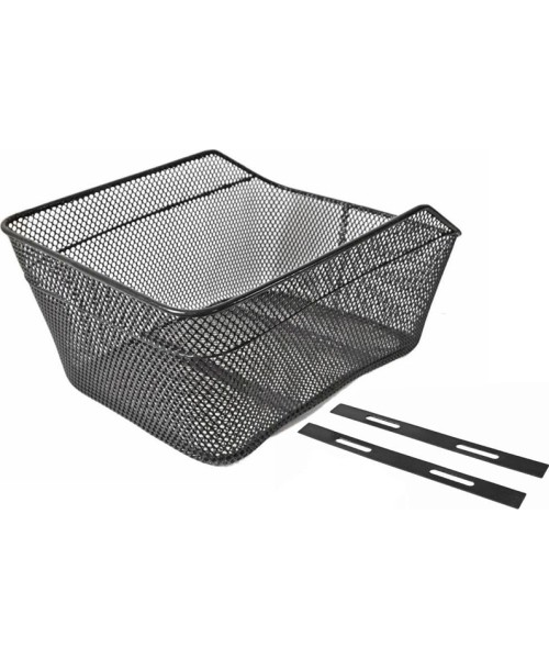 Gloves & Helmets & Accessories : Dviračio metalinis krepšys ant bagažinės 39x20x20/17cm (juodas)
